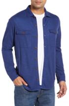 Men's Peter Millar Seaside Regular Fit Knit Shirt Jacket - Blue