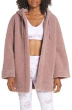 Women's Varley Open Front Fleece Jacket, Size - Pink
