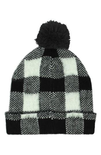 Women's Michael Stars Buffalo Check Beanie -