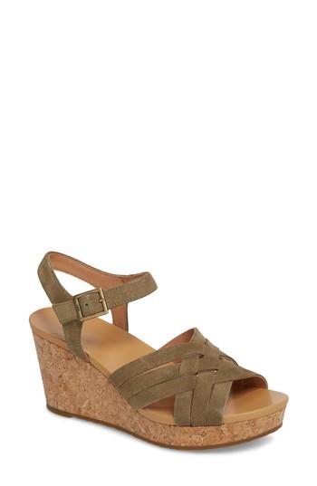 Women's Ugg Uma Wedge Sandal M - Green