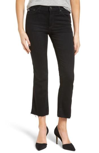 Women's Ag The Jodi High Waist Crop Flare Jeans - Black