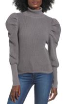 Women's Leith Puff Sleeve Turtleneck Sweater - Grey