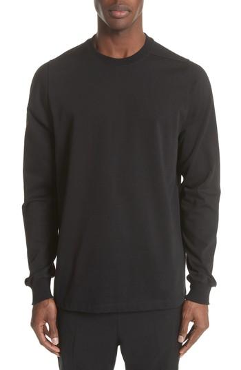 Men's Rick Owens Jersey Long Sleeve T-shirt - Black