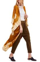 Women's Free People Spellbound Tie Dye Kimono Duster, Size - Beige