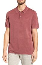 Men's Nordstrom Men's Shop Washed Pique Polo - Brown