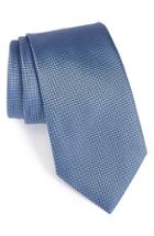 Men's Ermenegildo Zegna Solid Silk Tie, Size - Blue