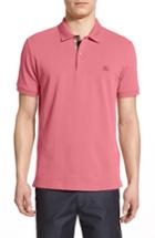 Men's Burberry Pique Polo - Orange
