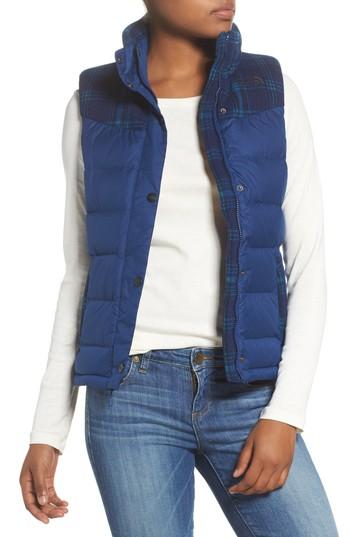 Women's The North Face Nuptse Plaid Down Vest