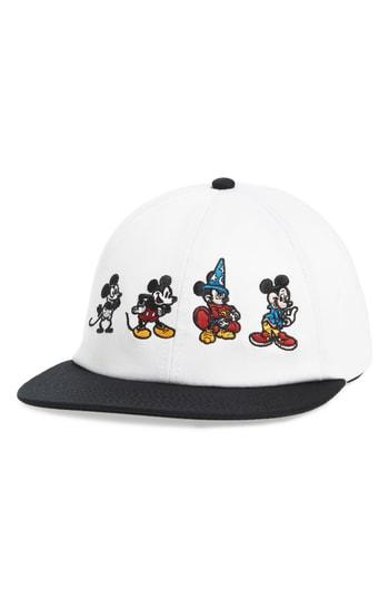 Men's Vans X Disney Mickey's 90th Anniversary Jockey Hat - White