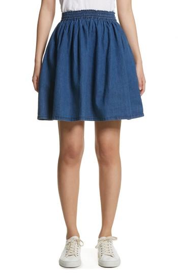 Women's The Great Court Denim Skirt - Blue