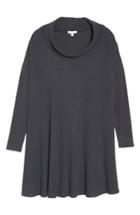 Women's Bp. Rib Knit Cowl Neck Dress - Grey
