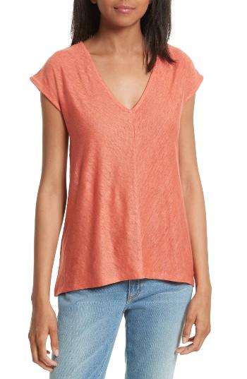 Women's Joie Espin Linen Jersey Tee - Orange