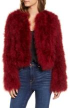 Women's Rebecca Minkoff Pacha Genuine Turkey Feather Jacket - Red