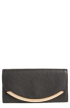 Women's See By Chloe Lizzie Leather Continental Wallet - Black