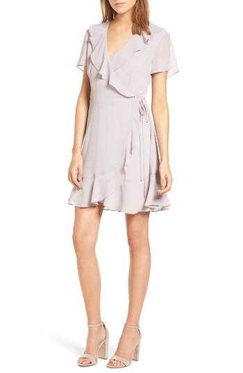 Women's Colie Ruffle Wrap Dress - Grey