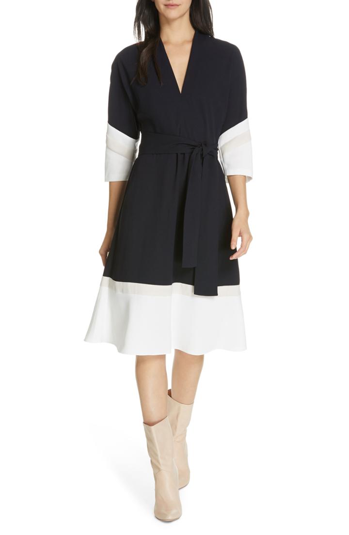 Women's Joie Aydrien Colorblock Dress - White