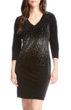 Women's Karen Kane Metallic Splatter Print Sheath Dress