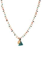 Women's Gas Bijoux Beaded Tassel Necklace