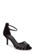 Women's Pelle Moda 'isabel' Crystal Embellished D'orsay Sandal M - Black