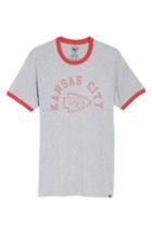 Men's 47 Brand Kansas City Chiefs Ringer T-shirt - Grey