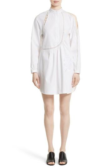 Women's 3.1 Phillip Lim Victoriana Embroidered Cotton Poplin Tunic