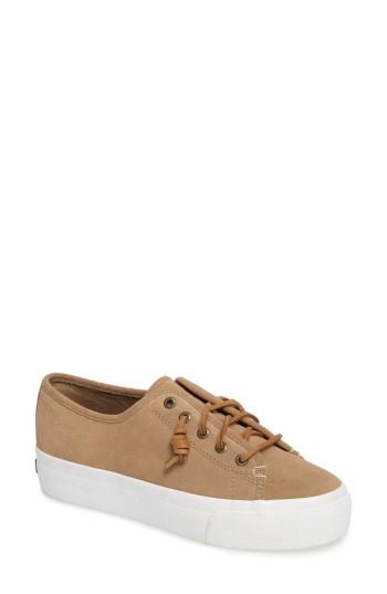 Women's Sperry Sky Sail Platform Sneaker .5 M - Brown