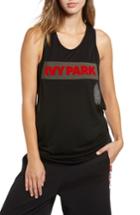 Women's Ivy Park Flocked Logo Tank, Size - Black