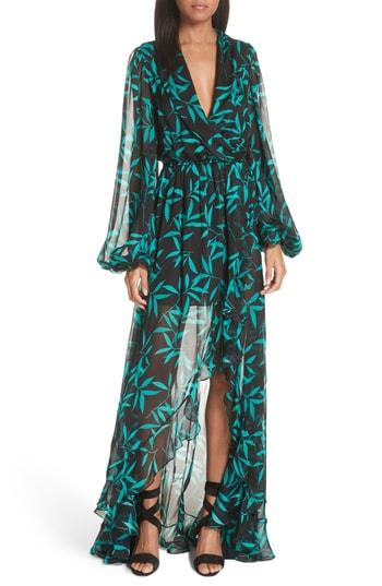 Women's Caroline Constas Olivia Silk Gown - Black