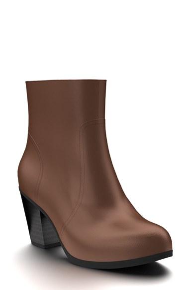 Women's Shoes Of Prey Block Heel Bootie B - Brown