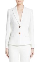 Women's Alexander Mcqueen Leaf Crepe Peplum Jacket