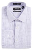 Men's Nordstrom Men's Shop Smartcare(tm) Traditional Fit Check Dress Shirt .5 32 - Purple