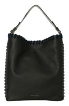 Orciani Noona Velvet Trim Calfskin Leather Tote -