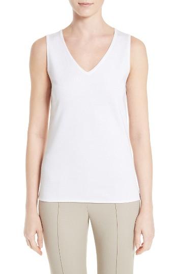 Women's St. John Collection V-neck Knit Shell