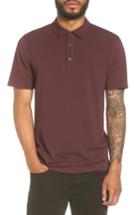 Men's Vince Mix Stitch Polo, Size - Red