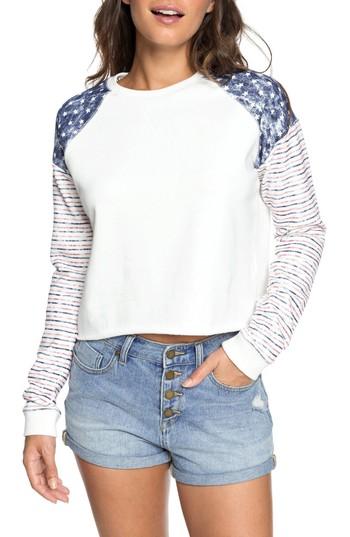 Women's Roxy Just By Chance Sweatshirt - White