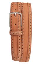 Men's Cole Haan Brogue Nubuck Leather Belt - Woodbury