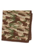 Men's Michael Bastian Camo Pocket Square, Size - Brown