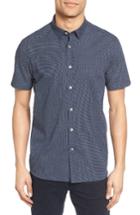 Men's Ted Baker London Hungoo Extra Trim Fit Print Sport Shirt (m) - Blue