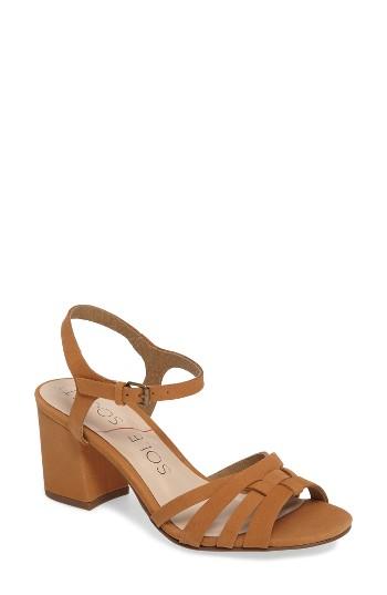 Women's Sole Society Paulina Block Heel Sandal M - Brown