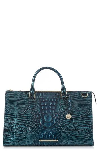 Brahmin Anywhere Weekend Leather Bag - Blue/green
