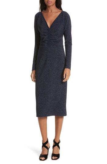Women's Rachel Comey Temper Metallic Knit Dress - Blue