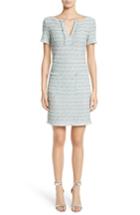 Women's St. John Collection Riana Tweed Sheath Dress - Blue