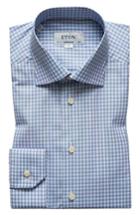 Men's Eton Check Dress Shirt - Blue