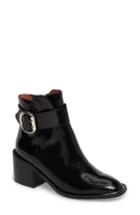 Women's Jeffrey Campbell Regan Buckle Strap Bootie M - Black