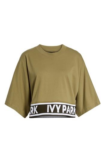 Women's Ivy Park Logo Tape Boxy Tee - Green