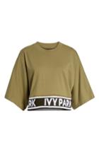 Women's Ivy Park Logo Tape Boxy Tee - Green