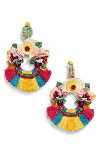 Women's Ranjana Khan Kiwi Tassel Earrings