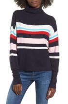 Women's Codexmode Stripe Funnel Neck Sweater - Blue