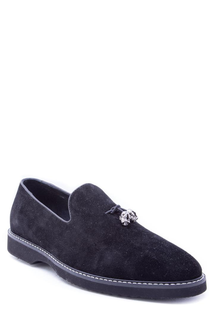 Men's Badgley Mischka Heston Tassel Loafer .5 M - Black