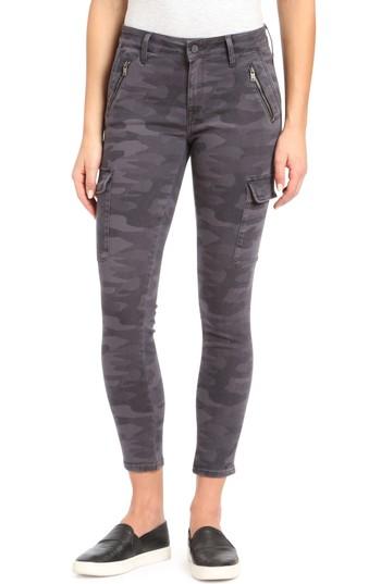 Women's Mavi Jeans Juliette Camo Skinny Cargo Pants - Grey